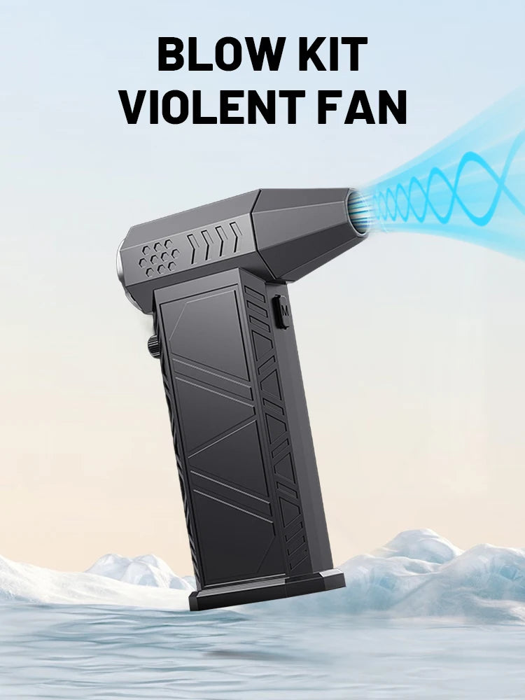 Violent Fan 350000RPM Powerful Air Blower Vacuum Dust Cleaner Charging Strong Winds 58m/s Brushless Turbo Jet Blower Dry