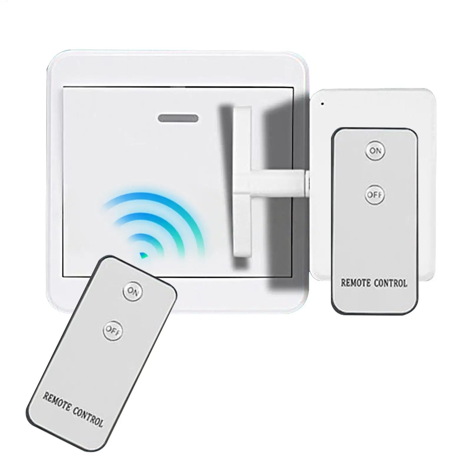 Smart Home Button Wireless Smart Buttons No Wiring Required 10 Meters Remote Control Light for Door Wall Dormitory Fan Home