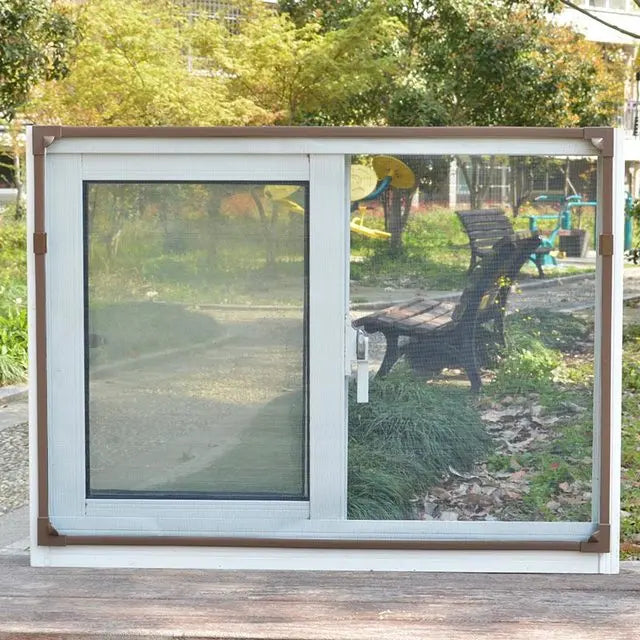 Magnetic mesh mosquiteras para ventana, invisible screen window,  household self-adhesive,simple mosquito net，Automatic shutdown