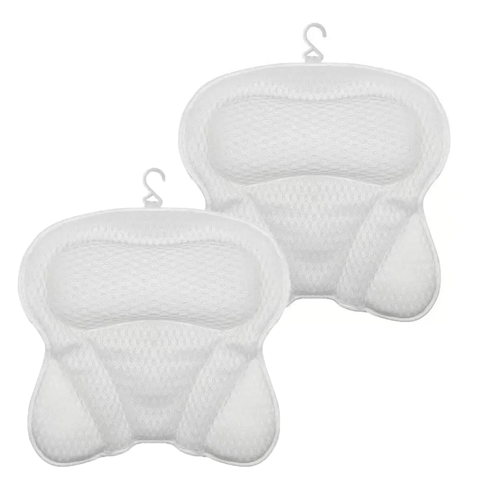 Bathtub Pillow for Tub, Bath Pillow for Neck & Back Support with Strong Suction Cups, Soft Spa Bath Pillow