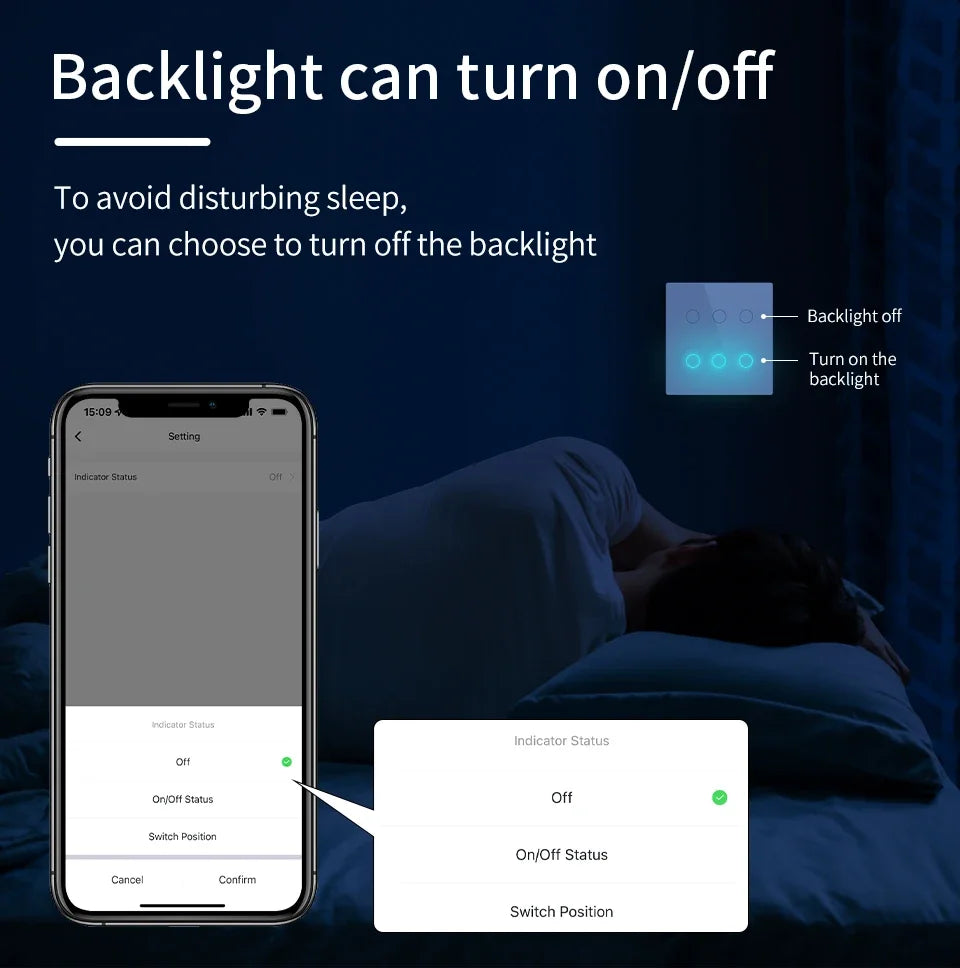 WiFi Smart Switch Brazil Standard 4x4 Size Tuya Smart Life Touch Sensor 4/6 Gang Light Switch Voice Control Alexa Google Home