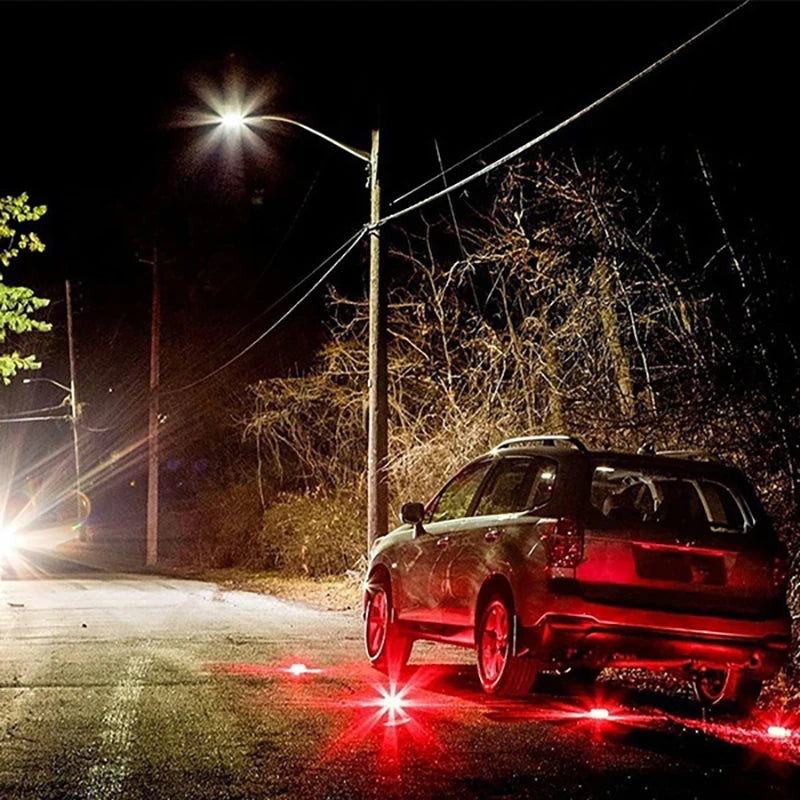 1/2/3/4/6/8/10/12Pcs LED Warning Light Built-in Battery 9Mode Safety Flare Dash Emergency Flashing Lamp Portable Strobe Light