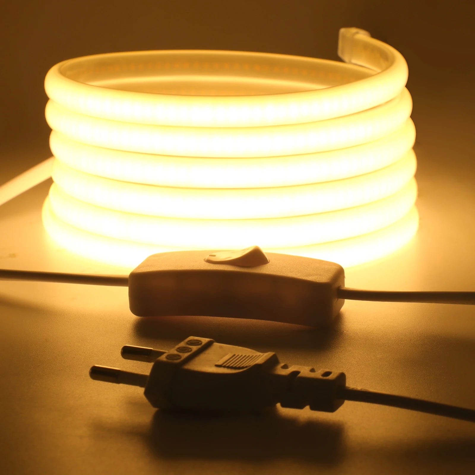 220V Smart COB Strip LED Neon Light 10M 20M 30M 288Leds/m WIFI Bluetooth Dimmable Tape IP67 Waterproof Rope For Room Outdoor