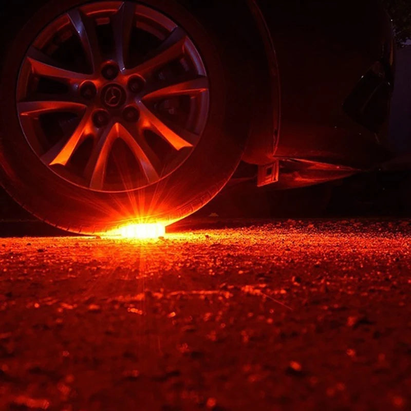 1/2/3/4/6/8/10/12Pcs LED Warning Light Built-in Battery 9Mode Safety Flare Dash Emergency Flashing Lamp Portable Strobe Light