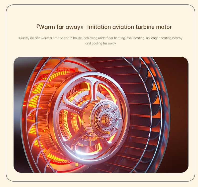500W Electric Heater Quick Heating Compact 90° Adjustable Angle Portable Desktop Heater Silent Energy Efficient For Home Office