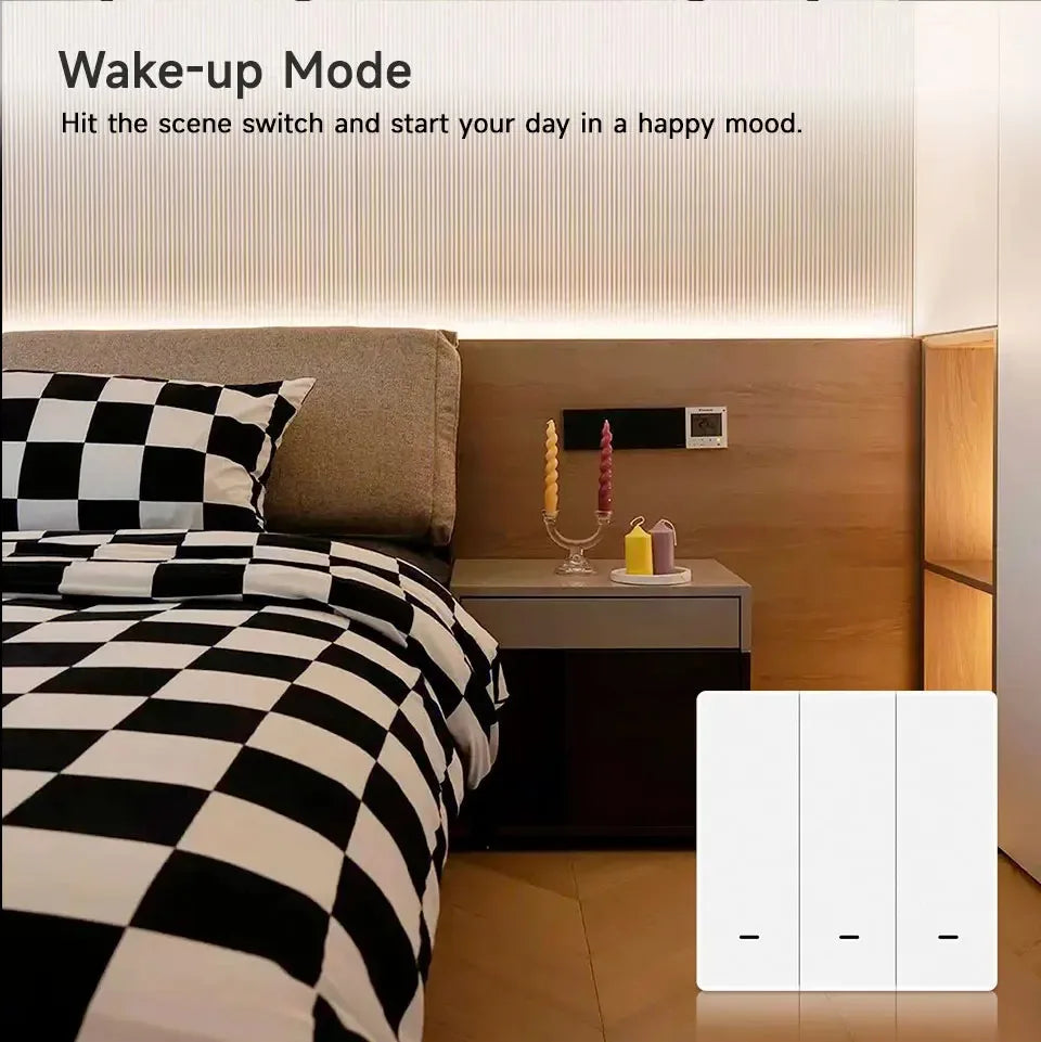 Tuya Zigbee 3.0 Smart Scene Button Switch – 1/2/3/4 Gang Wireless Remote Controller – Works with Smart Life/Tuya App & Home Assi