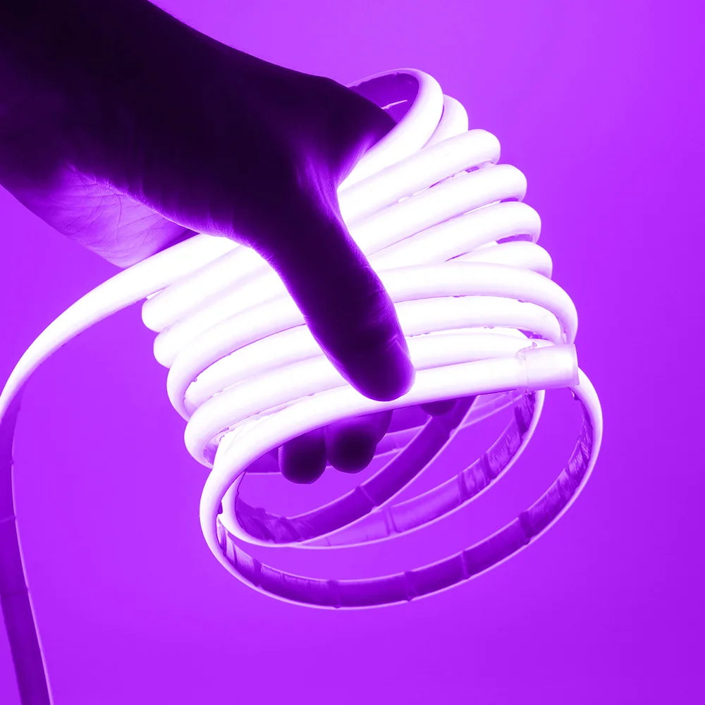 IP68 Waterproof COB LED Neon Strip Light 5m 10m 15m 20m 0.5m 12V 24V 320LED Flexible Tape Silicone Tube Lamp Liner Lighting RA90