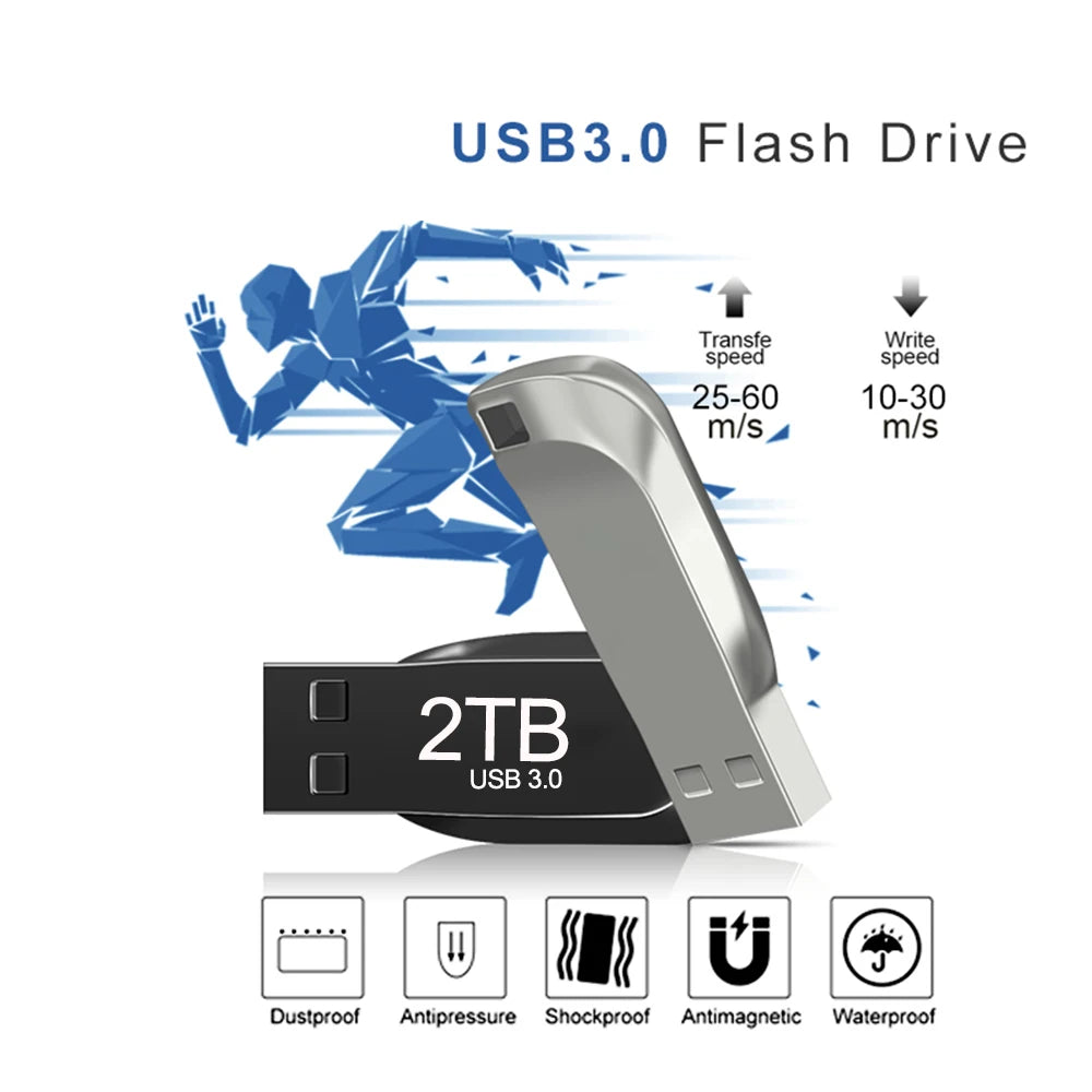 512GB Pen Drive USB Memory Stick 256GB Metal Pendrive High Speed Memoria USB 128GB 64GB USB 3.0 Flash Drive For Lenovo Equipment