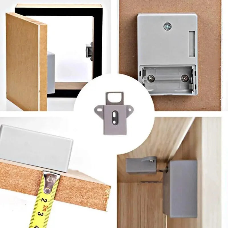 Smart Invisible Lock RFID Card Key Digital Lock for Furniture Cabinet Wardrobe - Hidden Installation No Drilling Required