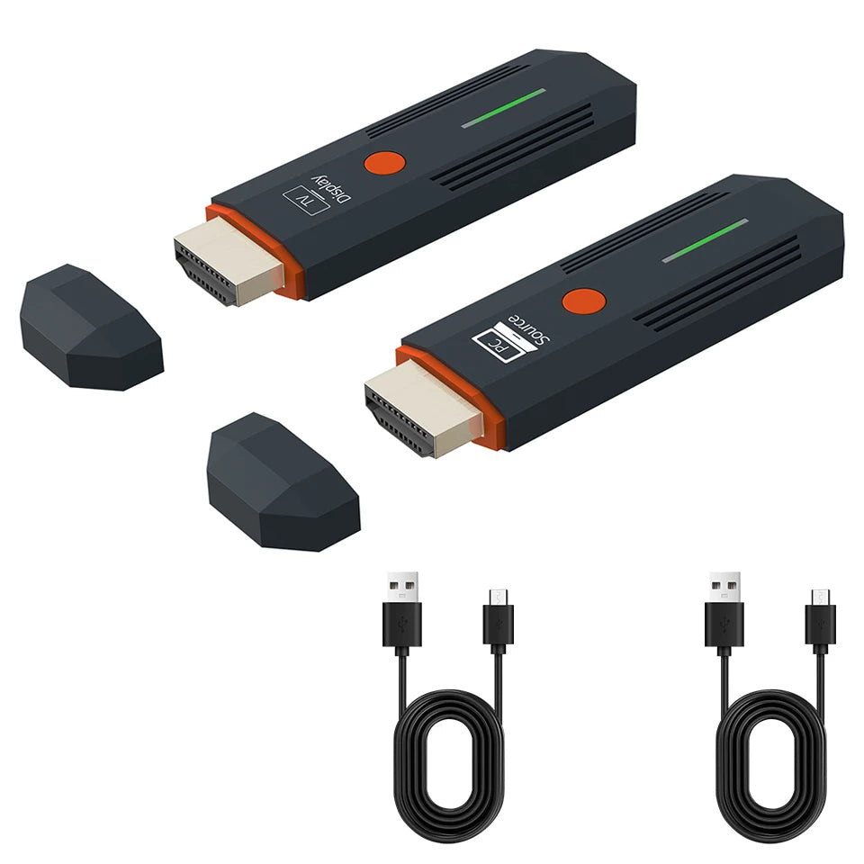 Wireless Transmitter & Receiver, 4K Decode Input 1080P@60Hz Output, Ultra-Low Latency  Plug & Play for Gaming, Home Theater