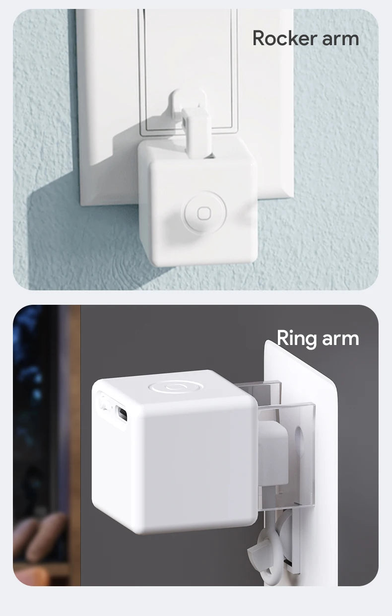 Tuya Zigbee Bluetooth Smart Touch Fingerbot Plus USB Rechargeable Switch Button Pusher Arm Fingerbot Via Alice Alexa Google Home