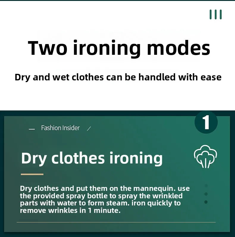 Fully Automatic Human-Shaped Garment Steamer Iron Wrinkle Removal Clothes Care Machine Magic Dryer Shirt Garment Machine