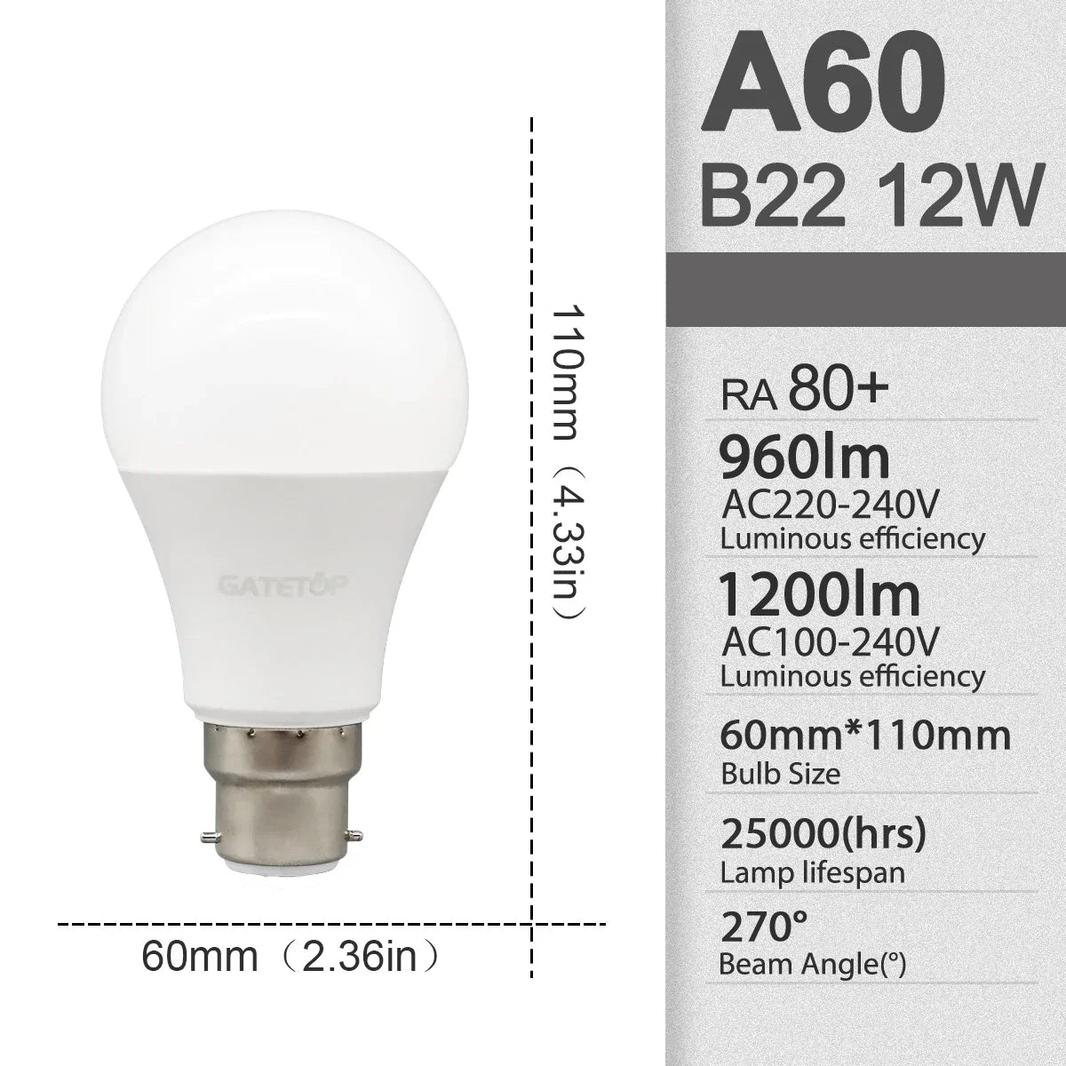 2Pack No Flicker LED Bulb Lamp B22 AC 220V 110V No Flicker 3W 8W 9W 12W 18W 24W Warm Lighting for Home Derection Lamparas Leds