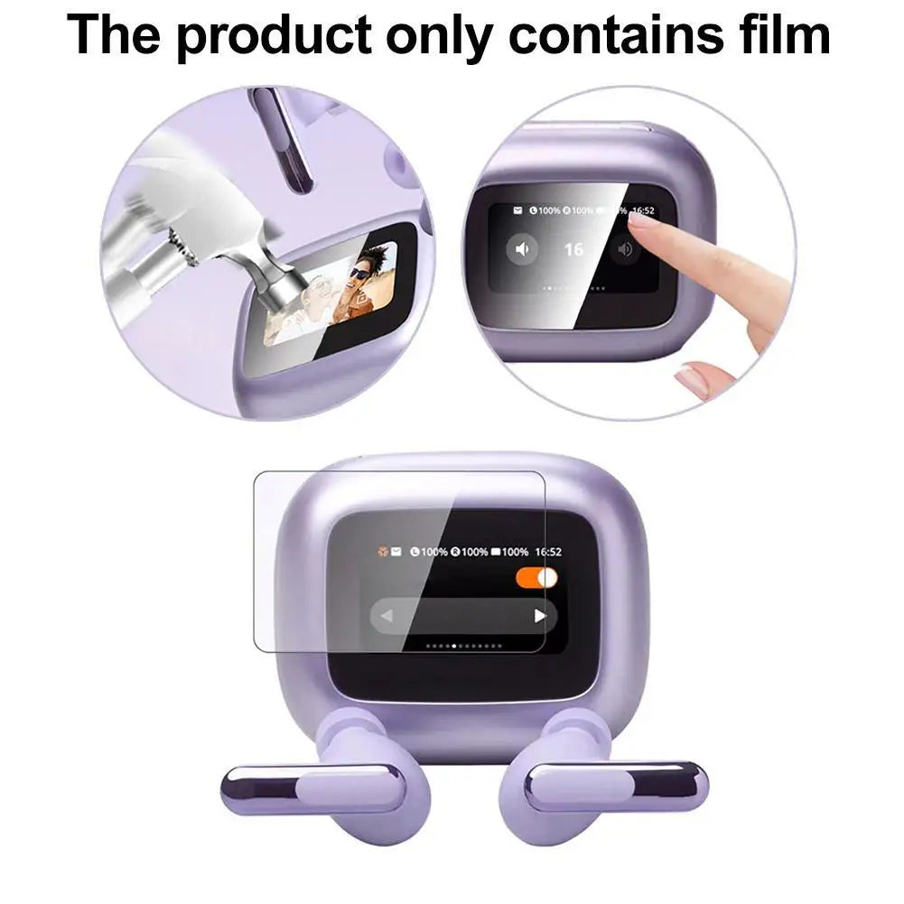 9H High-definition Explosion-proof Soft Film For JBL Live Beam 3 LCD Screen Intelligent Bluetooth Earphone Film Screen
