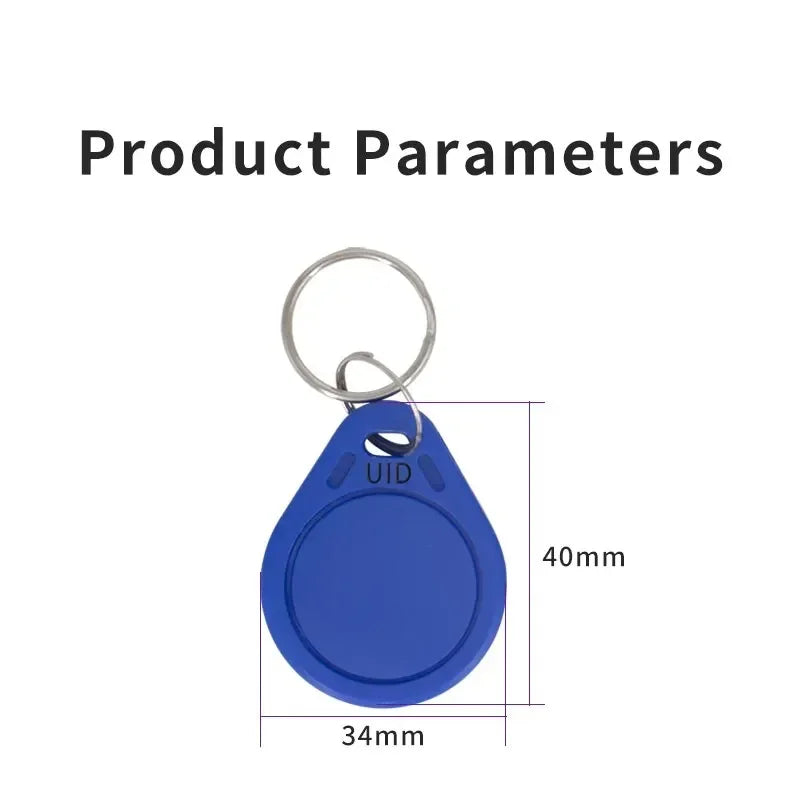 5/10/20PCS 13.56Mhz RFID UID Token Copy Keykobs Changeable Attendance Management UID Clone Keychain Tag For Mif 1k S50 Writable