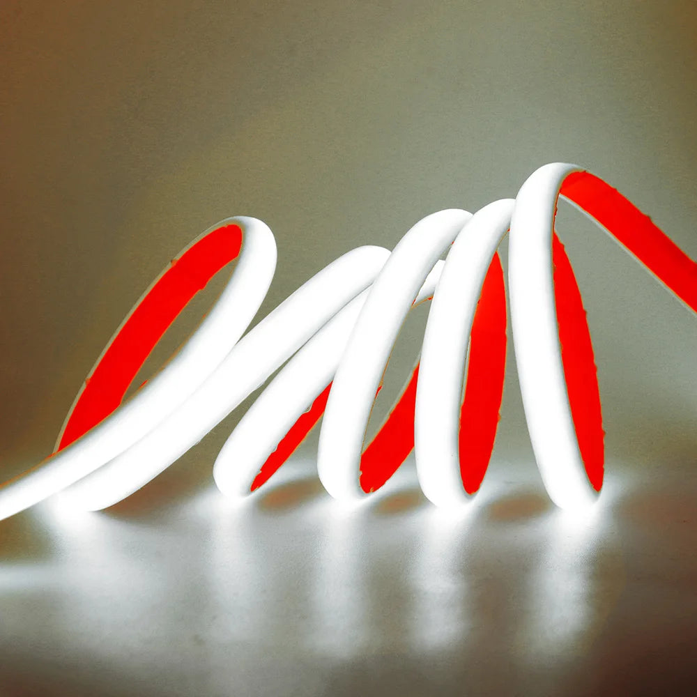 IP68 Waterproof COB LED Neon Strip Light 5m 10m 15m 20m 0.5m 12V 24V 320LED Flexible Tape Silicone Tube Lamp Liner Lighting RA90