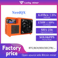 NerdQX 8TH/s ASIC Bitcoin Miner BM1370 Open Source Solo Mining Rig Low Noise 180W Home BTC Mining Equipment