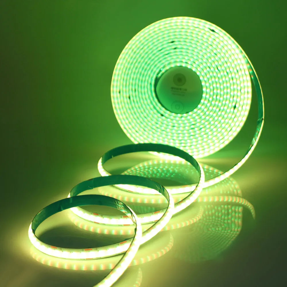 Wifi Bluetooth-compatible RGB COB LED Strip Light 5V 24key 44key Kit Remote Control 576LED High Density Linear Lights Flex Tape