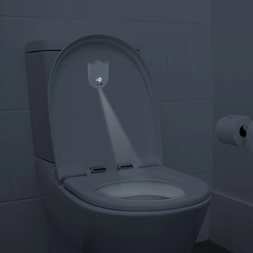 Motion Sensor LED Backlight Toilet Projection Lamp Creative Toilet Mini Night Lamp Toilet Bowl Seat Sensor Lighting Lamp
