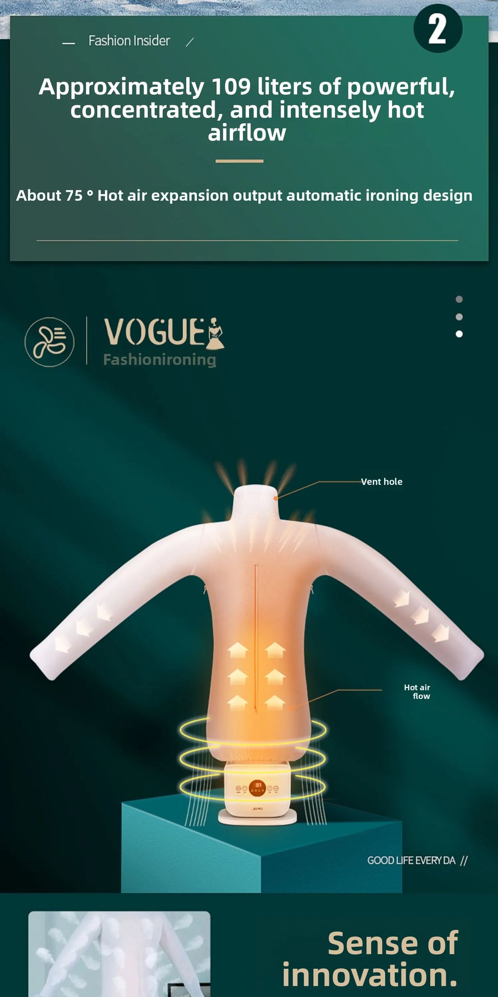 Fully Automatic Human-Shaped Garment Steamer Iron Wrinkle Removal Clothes Care Machine Magic Dryer Shirt Garment Machine