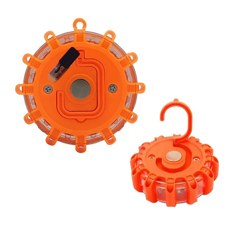 1/2/3/4/6/8/10/12Pcs LED Warning Light Built-in Battery 9Mode Safety Flare Dash Emergency Flashing Lamp Portable Strobe Light