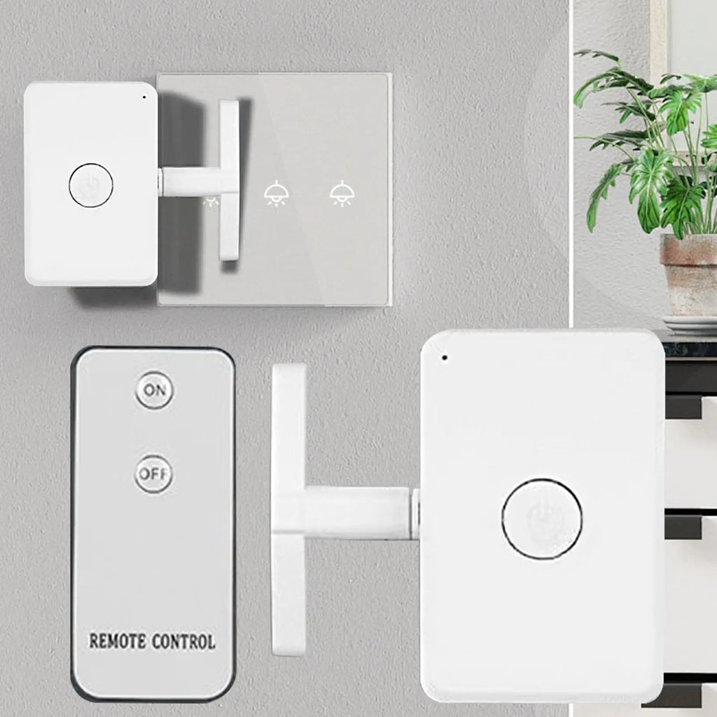 Smart Home Button Wireless Smart Buttons No Wiring Required 10 Meters Remote Control Light for Door Wall Dormitory Fan Home