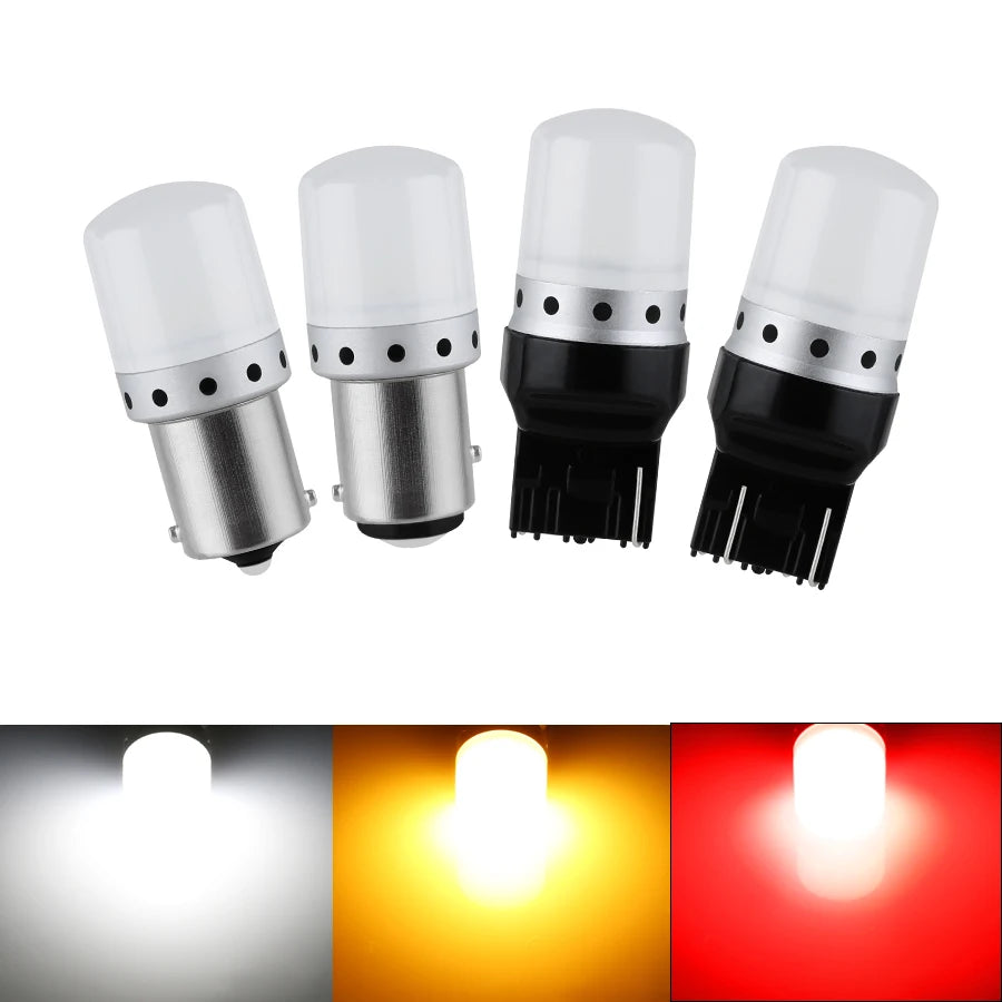 P21W led BAY15D PY21W BA15S White Car LED Bulb P21/5W Turn Signal 1156 3030 1157 T20 W16W T15 W21/5W 7443 W21W 7440