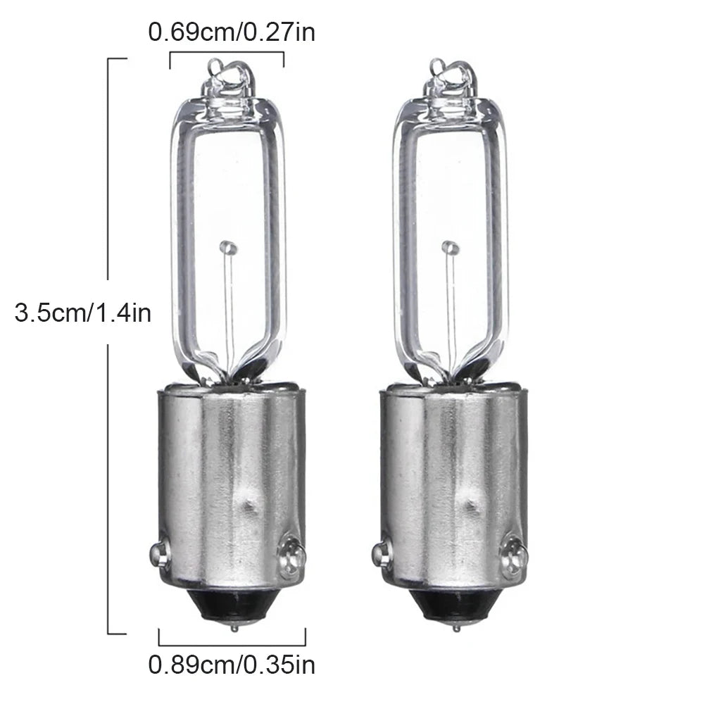 12V Car Halogen Brake Indicator Signal Lamp BAY9S H21W Car Light Bulb Quartz Glass Halogen Clearance Lights 250LM