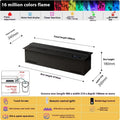 Smart Home 3D Fireplace Water Steam Humidifier LED Decorative Flame TV Wall Sound Of Firewood Cracking Vapour Electric Fireplace