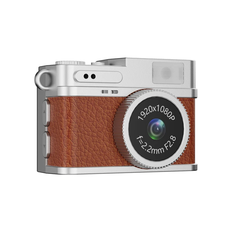 Retro Digital Camera 1080P Video Recorder LED Fill Light 0.96 Inch IPS Screen Portable Mini Digital Camera