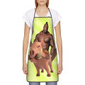1pc  Funny Meme Barbarian Hog Rider Kitchen Apron for Home Cooking BBQ Party Decor
