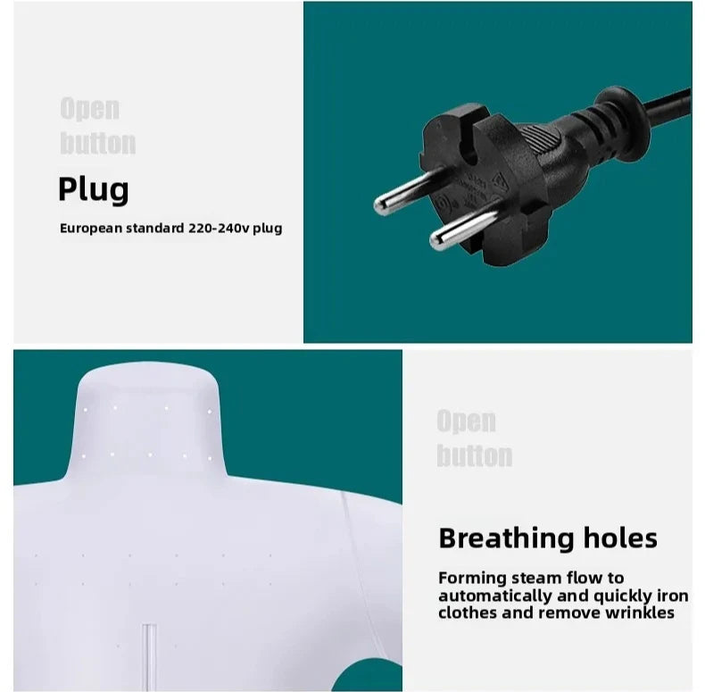 Fully Automatic Human-Shaped Garment Steamer Iron Wrinkle Removal Clothes Care Machine Magic Dryer Shirt Garment Machine
