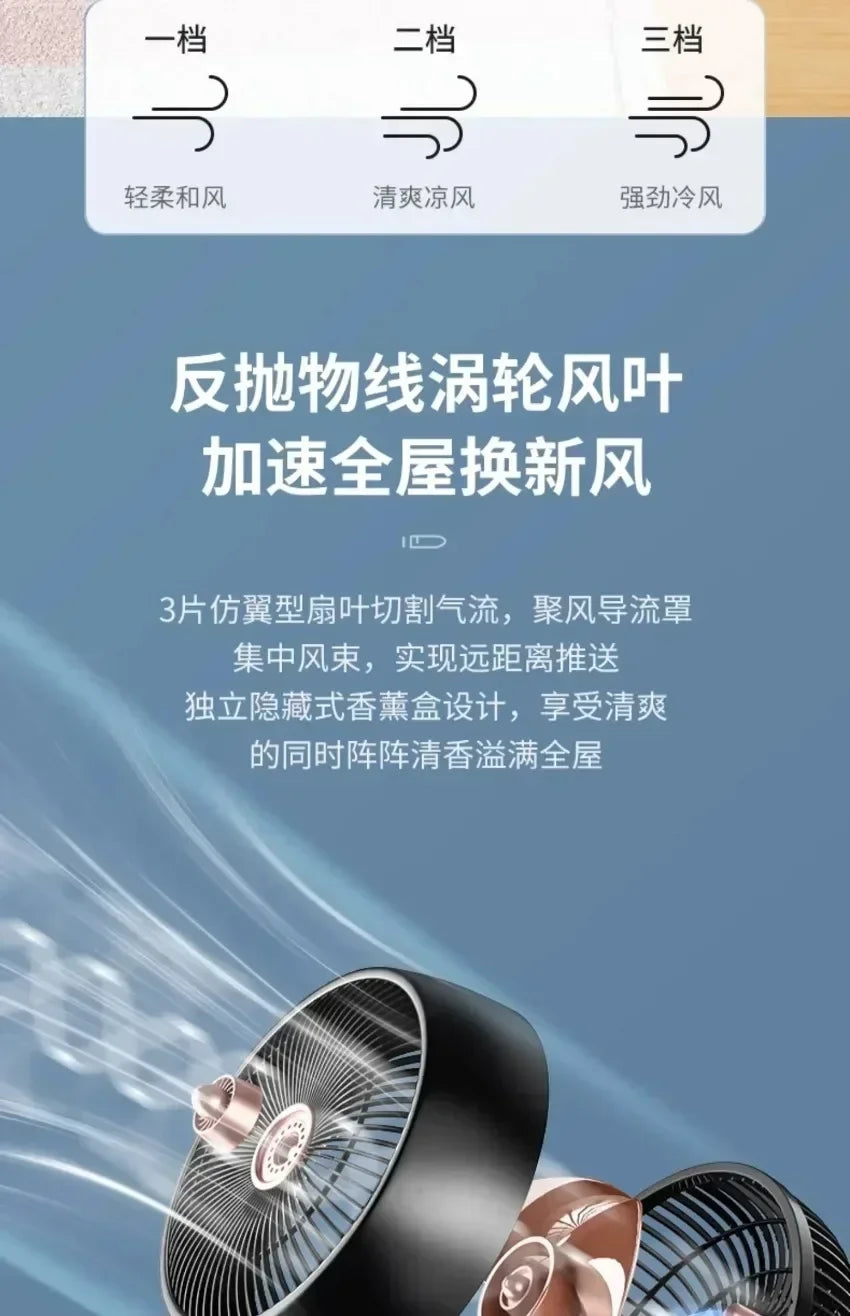 Smart Remote Control Air Circulation Fan High Wind Silent Floor Desktop Fan For Home Dormitory