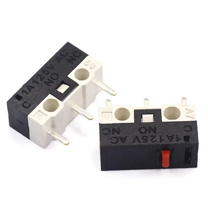 20PCS Mini Micro Limit Switch C NO NC 3 Pins PCB Terminals SPDT 1A 125V Roller Arc lever Snap Action Push Micro Mouse switches