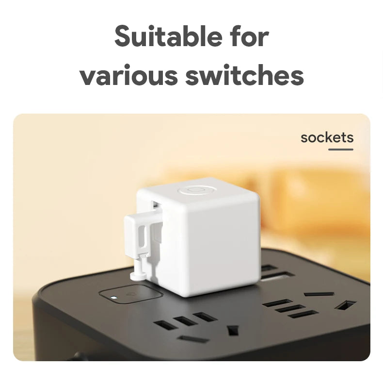 Tuya Zigbee Bluetooth Smart Touch Fingerbot Plus USB Rechargeable Switch Button Pusher Arm Fingerbot Via Alice Alexa Google Home