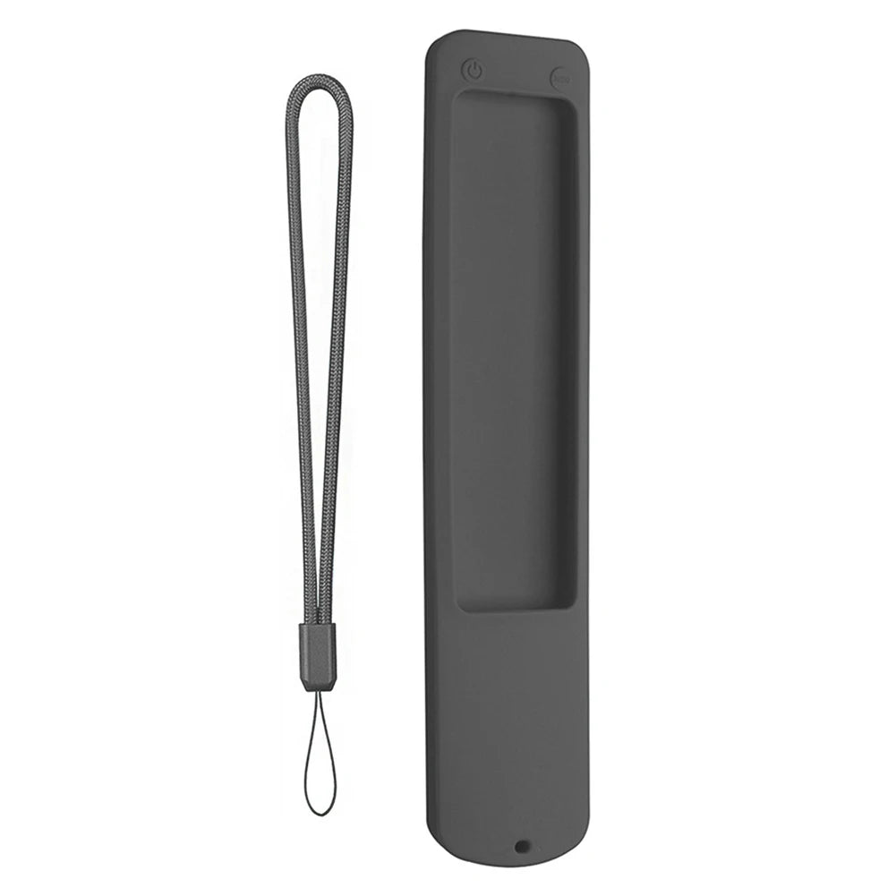 Silicone Case for Xiaomi Ultra HD 4K QLED TV Q2 50" 55" 65" Protective Cover Anti-Drop Protective Sleeve with Anti-lost Lanyard