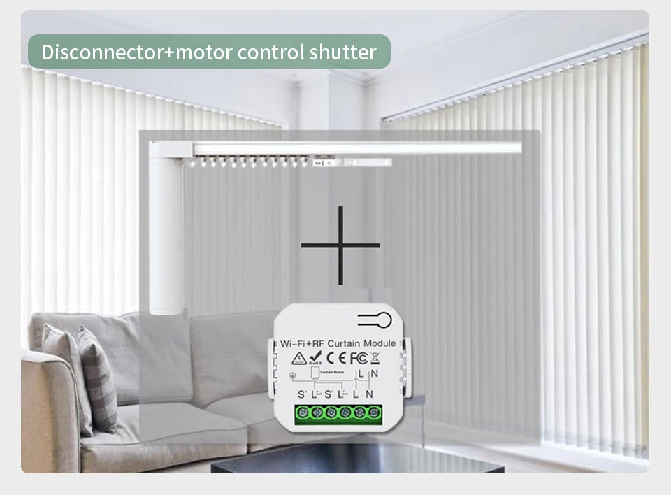 Tuya WiFi Smart Curtain Switch Controller Shutter Shutter Motor Control Smart Life APP Control Alexa Google Home Voice Control