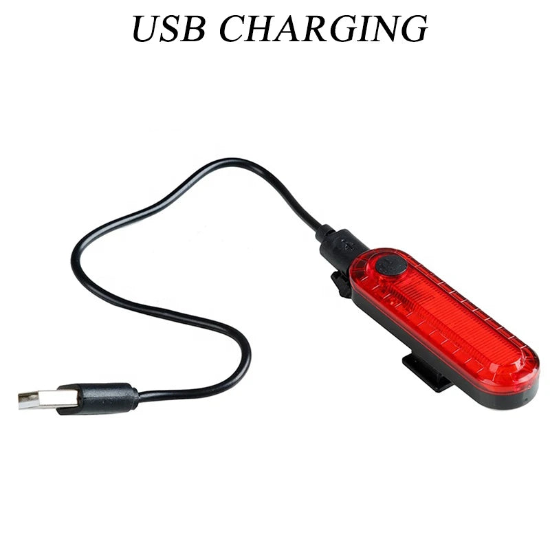 Bike Taillight COB  Bicycle Rear Light With 6 Modes USB Rechargeable Mtb LED Warning Tail Lamp Cycling Accessories