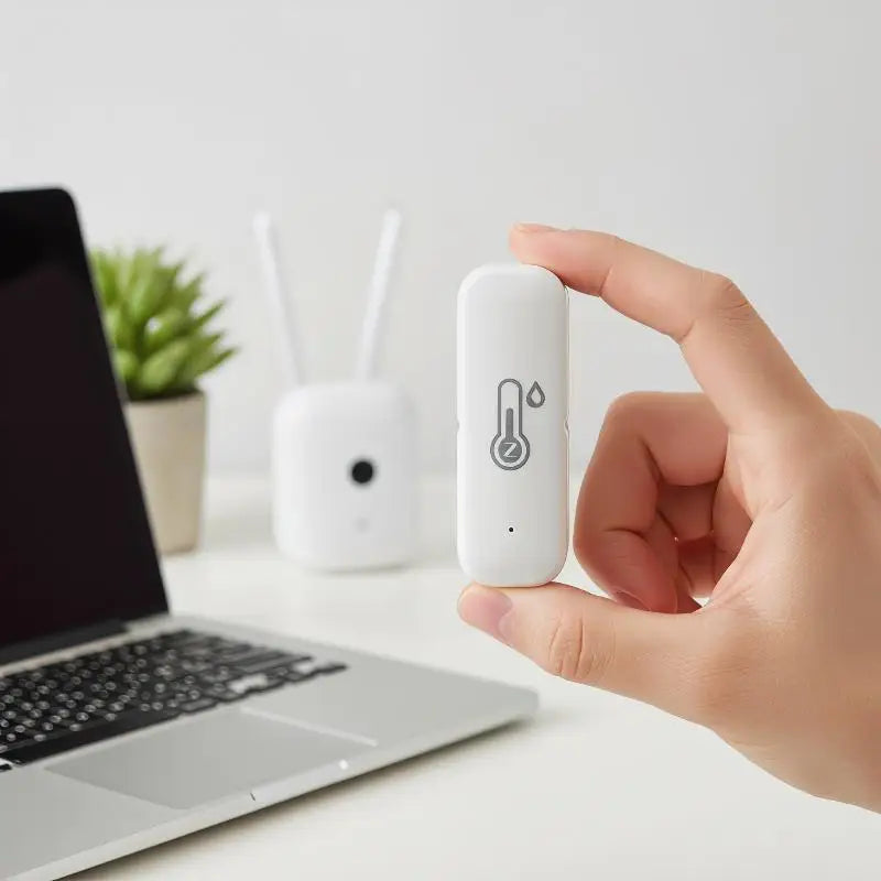 Smart Temp Humidity Sensor App Control Compatible For Home Office Greenhouse Use