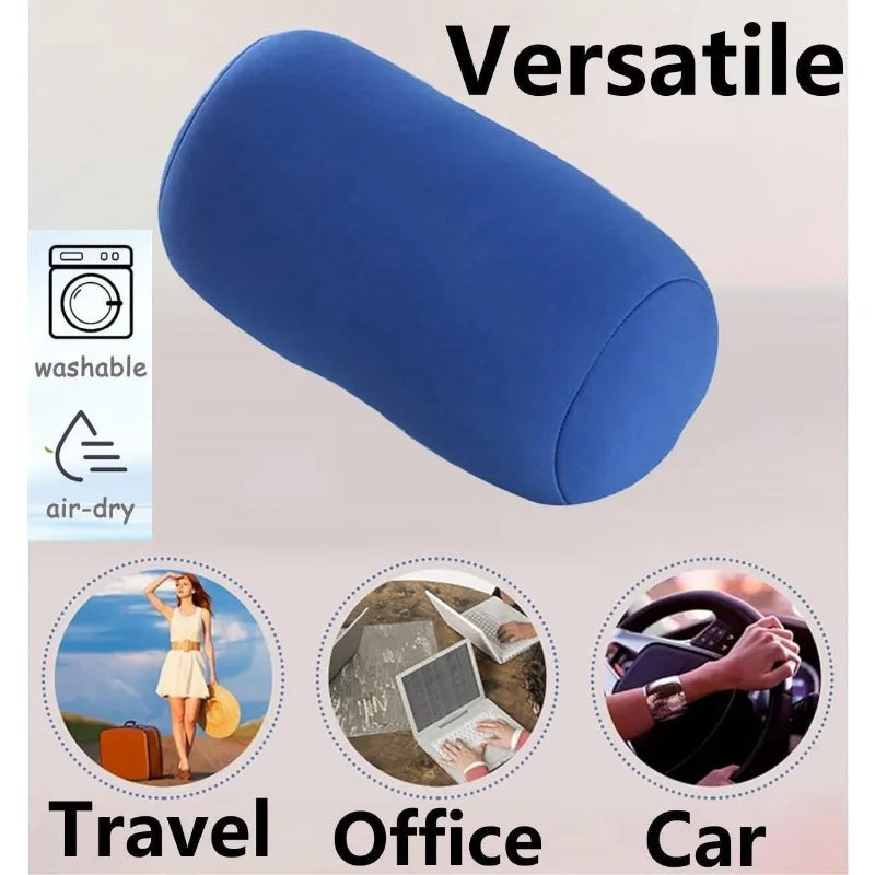 Sleep Neck Support Comfortable Home Seat Pillow Mini Microbead Back Cushion Roll Throw Pillow Travel Home