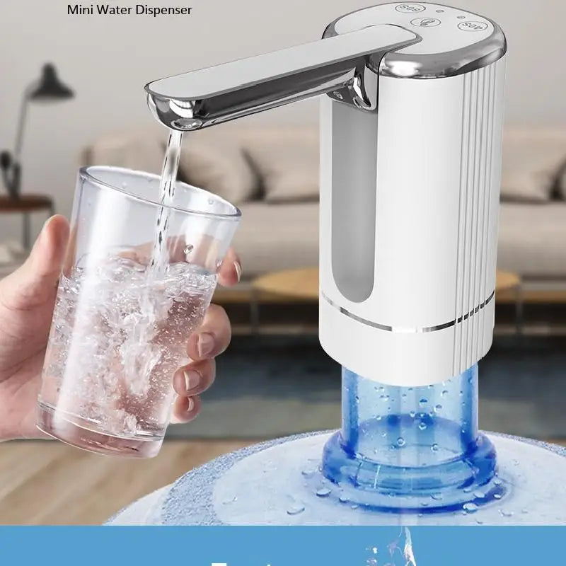 Electric Folding Water Pump Bucket Automatic Water Dispenser Small Portable Outlet For Home Kitchen Drinking Bottle