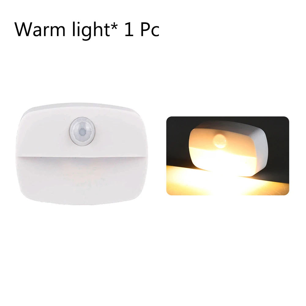 Motion Sensor LED Night Light Auto ON/OFF Wireless Under Cabinet Lamp For Kitchen Bedroom Cupboard Closet Stairs Lighting