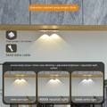 Wireless Ultra Thin Motion Sensor LED Cabinet Light USB Rechargeable Dimmable Lamp 3 Colors for Kitchen Wardrobe Bedroom Stairs