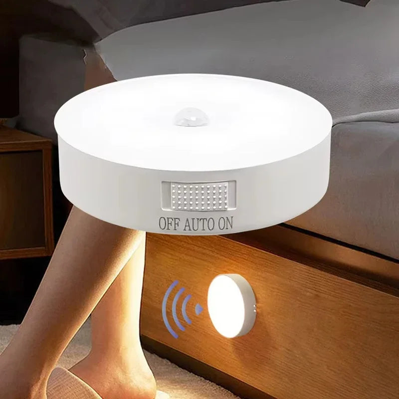 Type-C Motion Sensor Light Rechargeable Light Lamp Bedside LED Night Light for Stairs Hallway Cabinet Closet Bedroom Nightlight