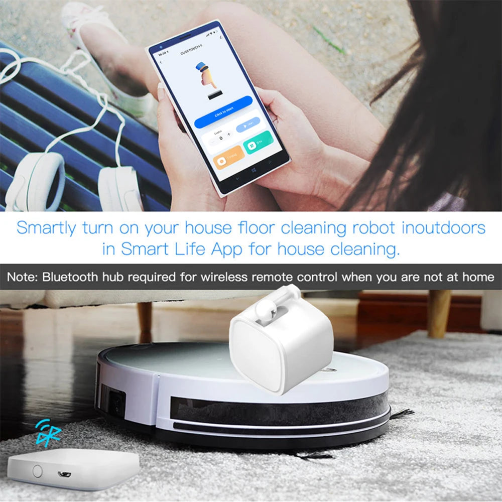 Tuya Bluetooth Finger Robot Switch Button Pusher and Tuya Bluetooth Gateway for Choosing