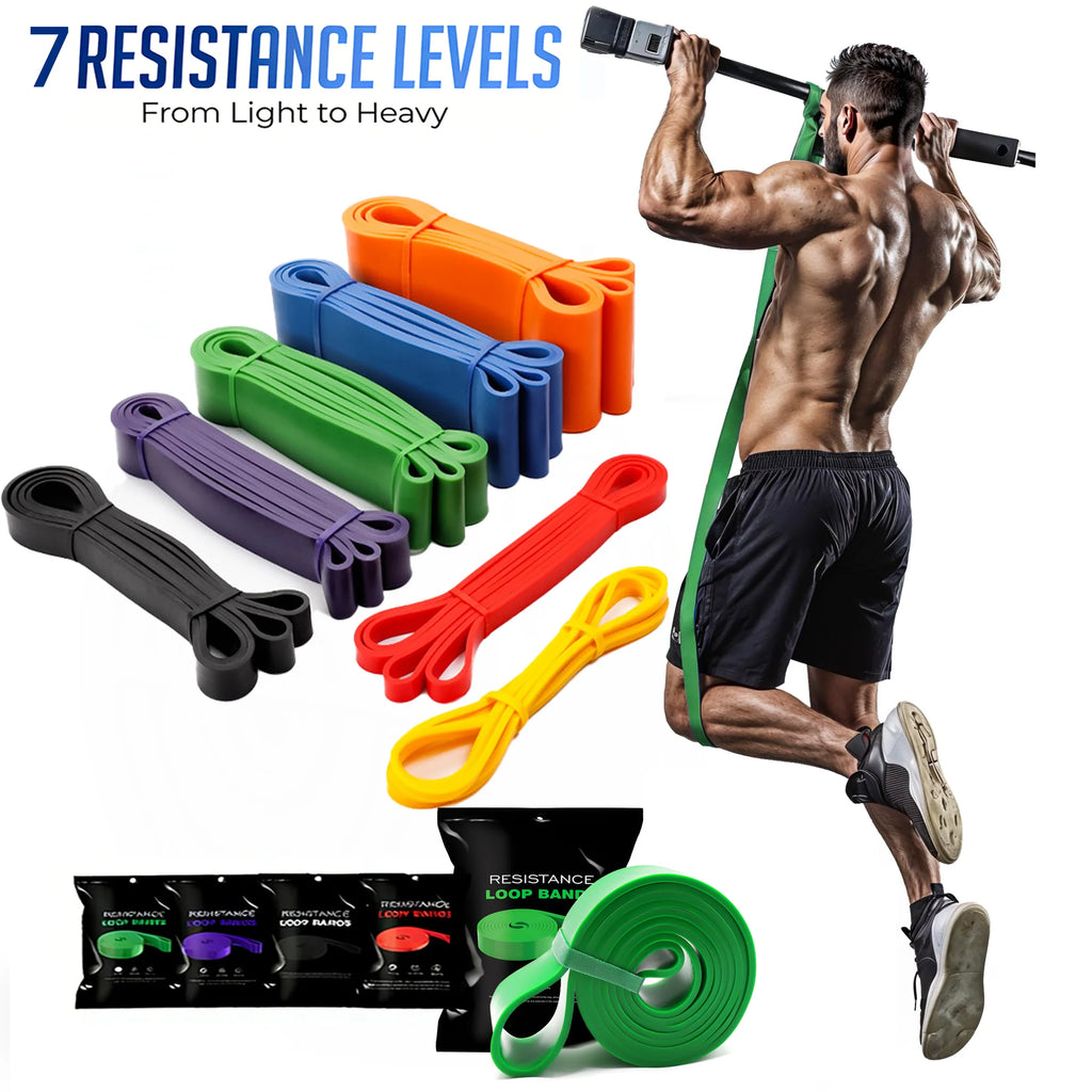 New Resistance Bands, Pull Up Assistance Bands, Exercise Bands for Men or Women Home Fitness, Body Stretching, Strength Training