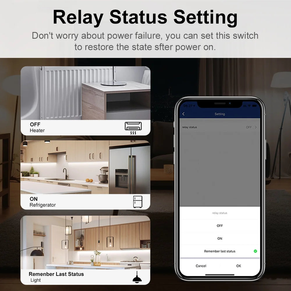 16A ZigBee 3.0 Smart Switch Automation DIY Light Switches Module Supports 2 Way Control Wok Alexa Google Home Zigbee 2Mqtt