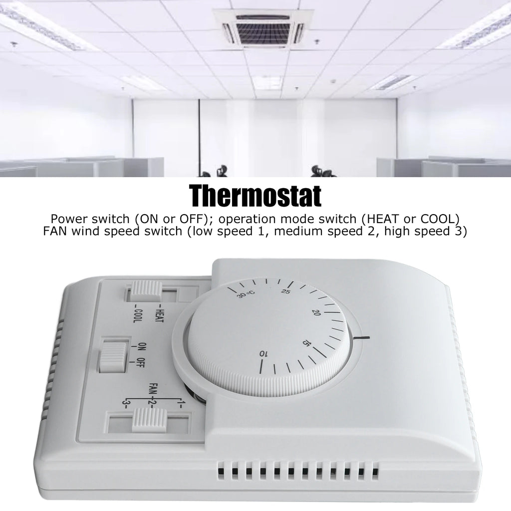 Central Air Conditioning Thermostat Temperature Controller 2 Way Mechanical Control Switch Conditioner 110-220V