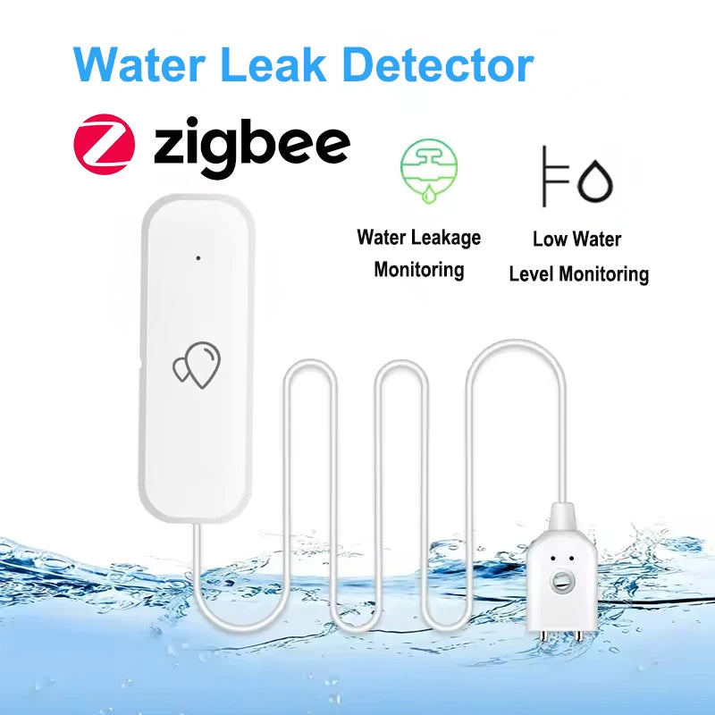 ZigBee Water Sensor Leakage Alarm Flood Leak Detector Smart Home APP Remote Control Smart Home Security Protection