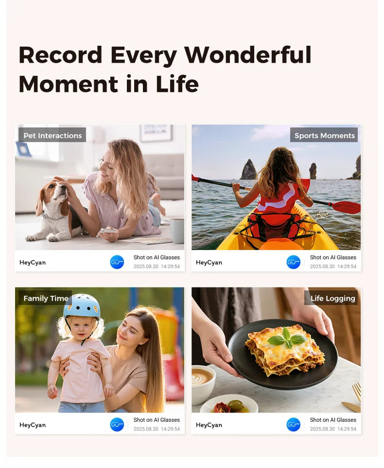 2026 New 32G Memory 800W 4K Camera Smart Glasses Men Photos&Videos 3600mAh Power Bank 120+Languages Translation AI Glasses Women